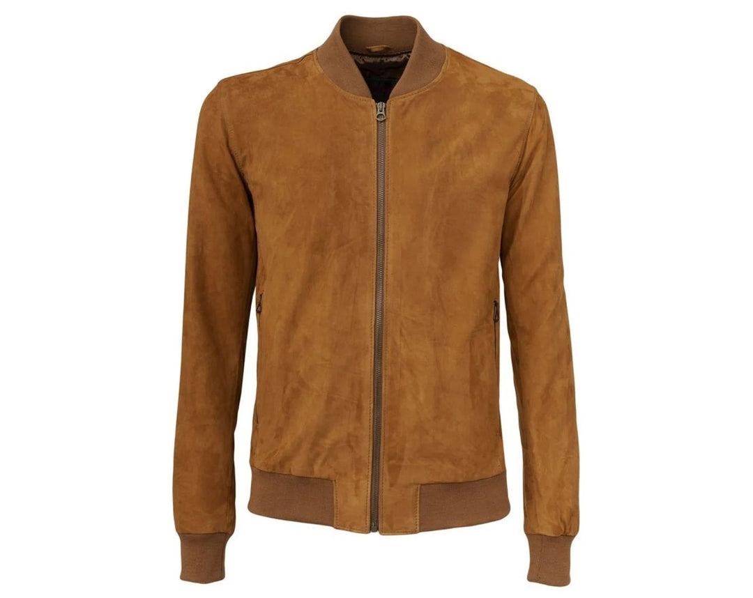 brown suede jacket